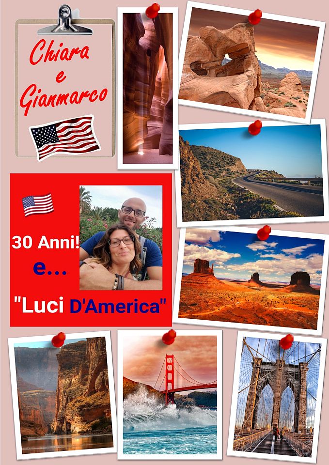 Chiara e Gianmarco- viaggio-Stati -Uniti-Perusia Viaggi chiara gmarco poster