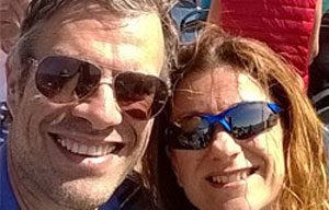 Gli sposi Maria Rita e Moreno in viaggio nozze a New York per partecipare alla Maratona - Perusia Viaggi
