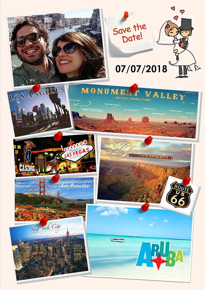 Piera e roberto - Lista di Nozze- tour Dell' Ovest e Aruba salvini poster